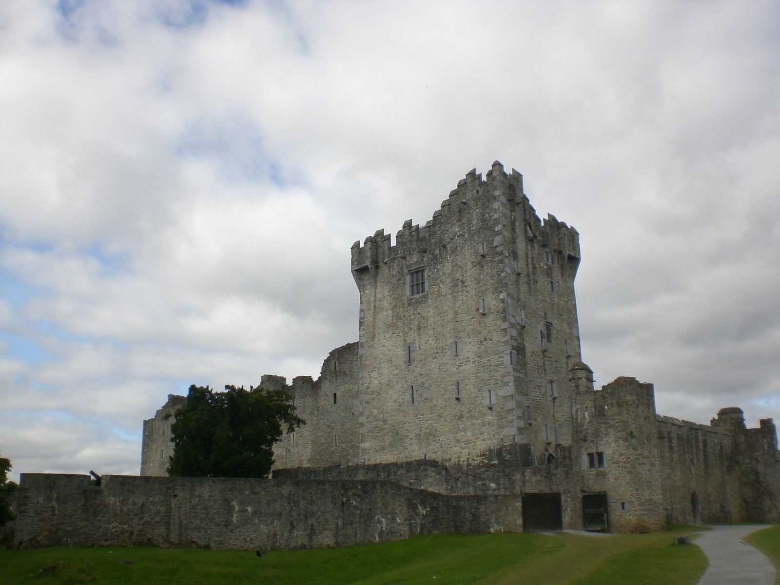Ross Castle and the lakeshore in Killarney National Park
