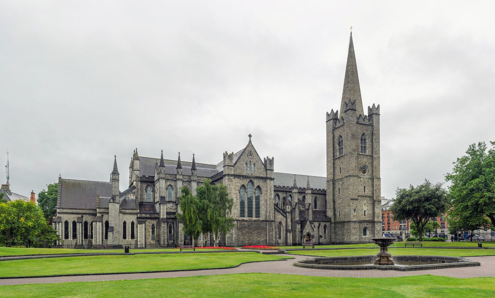 St. Patrick's Cathedral and its park in Dublin