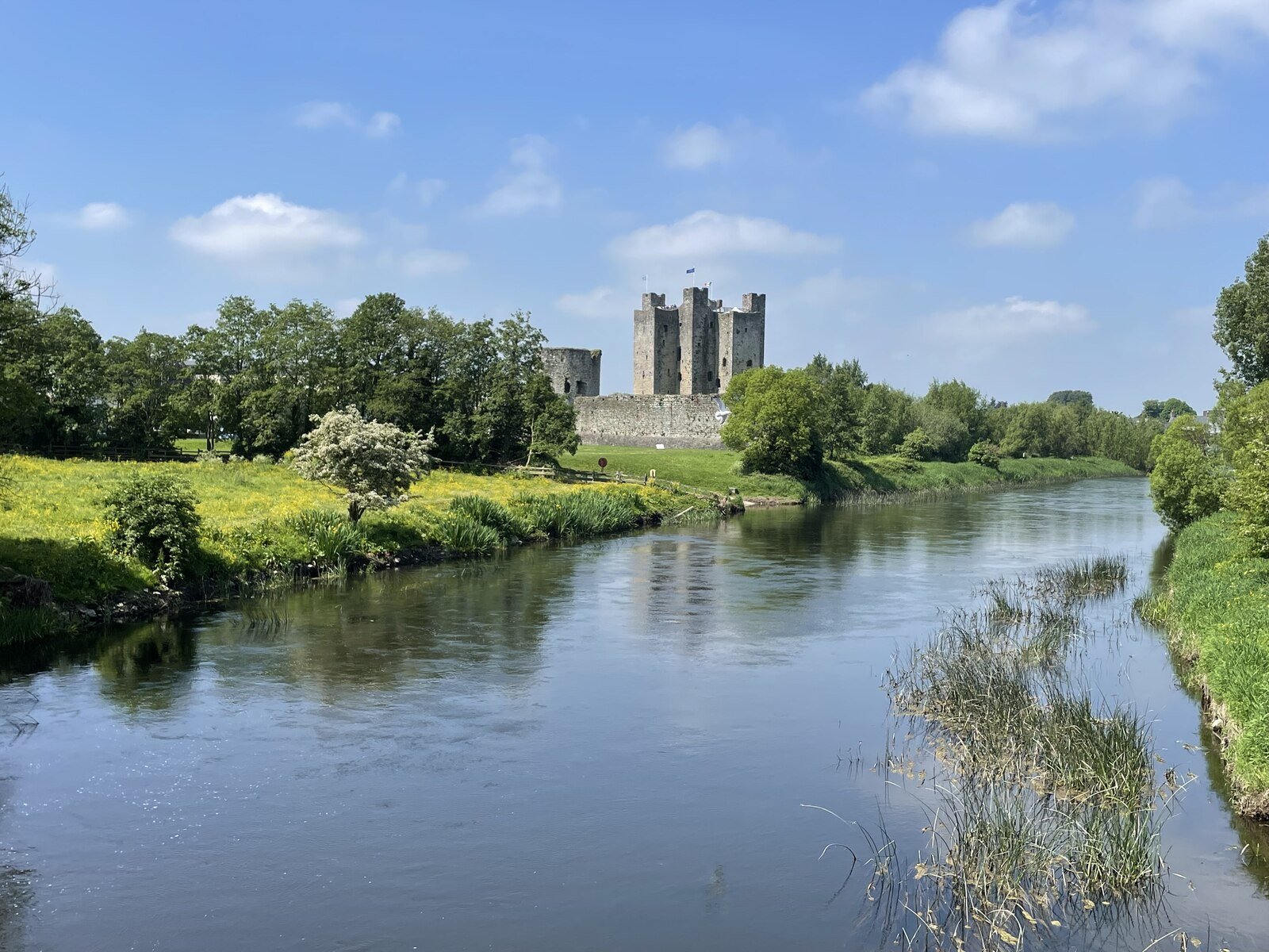 Trim Castle beside the River Boyne in County Meath