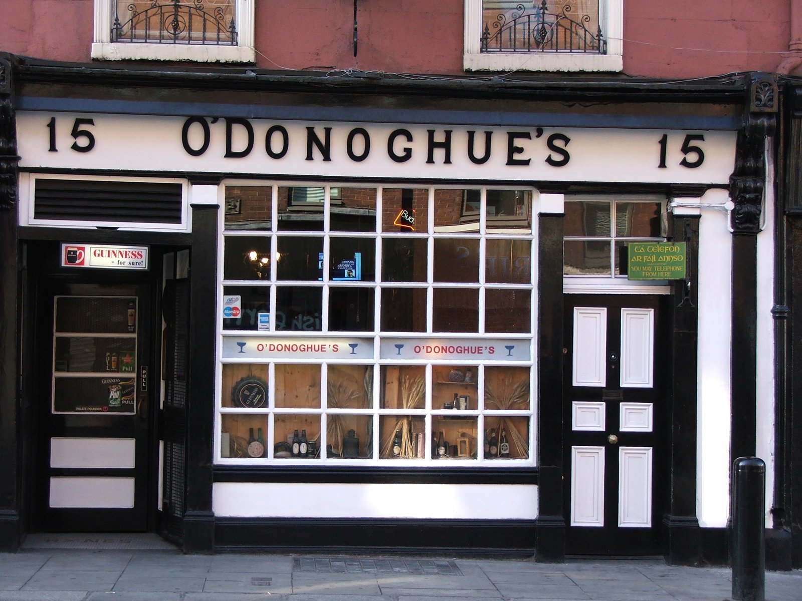 O'Donoghue's pub exterior in Dublin