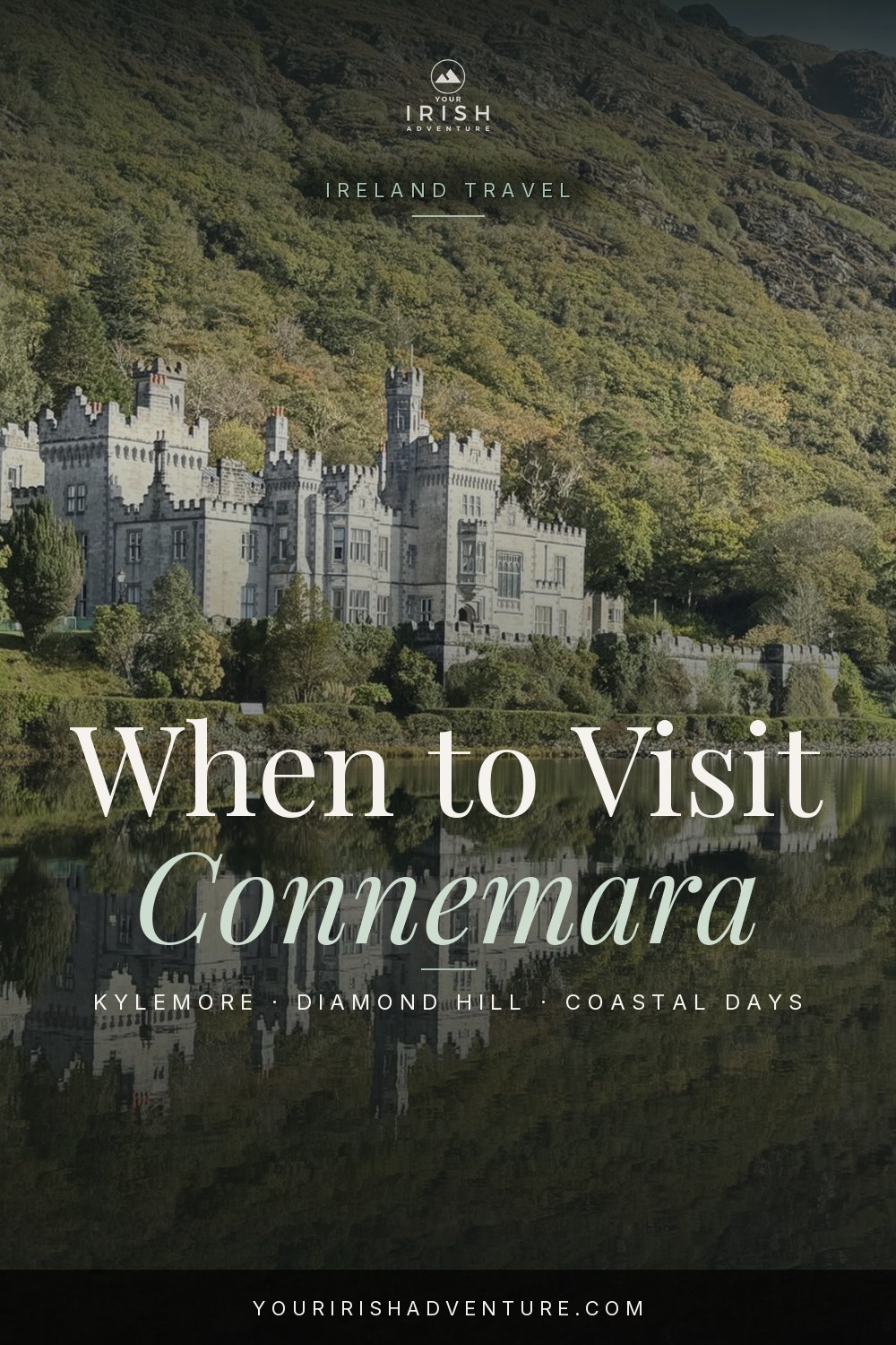Best time to visit Connemara planning pin with Kylemore Abbey