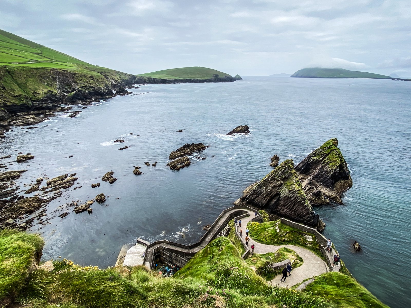 Winding path to Dunquin Pier on the Dingle Peninsula