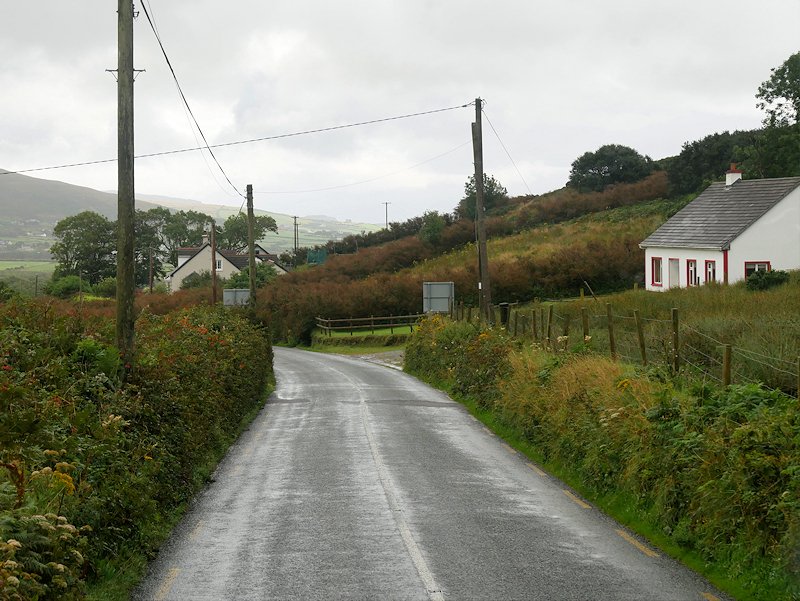 A narrow road on the Slea Head route
