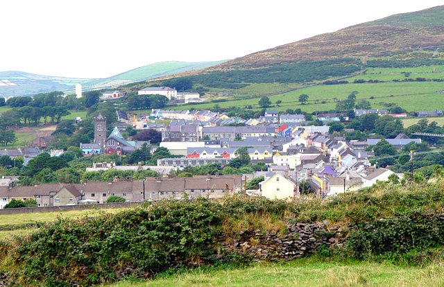 Dingle town seen from the southwest