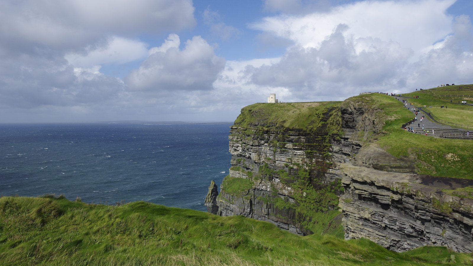 Cliffs of Moher and designated main viewing paths