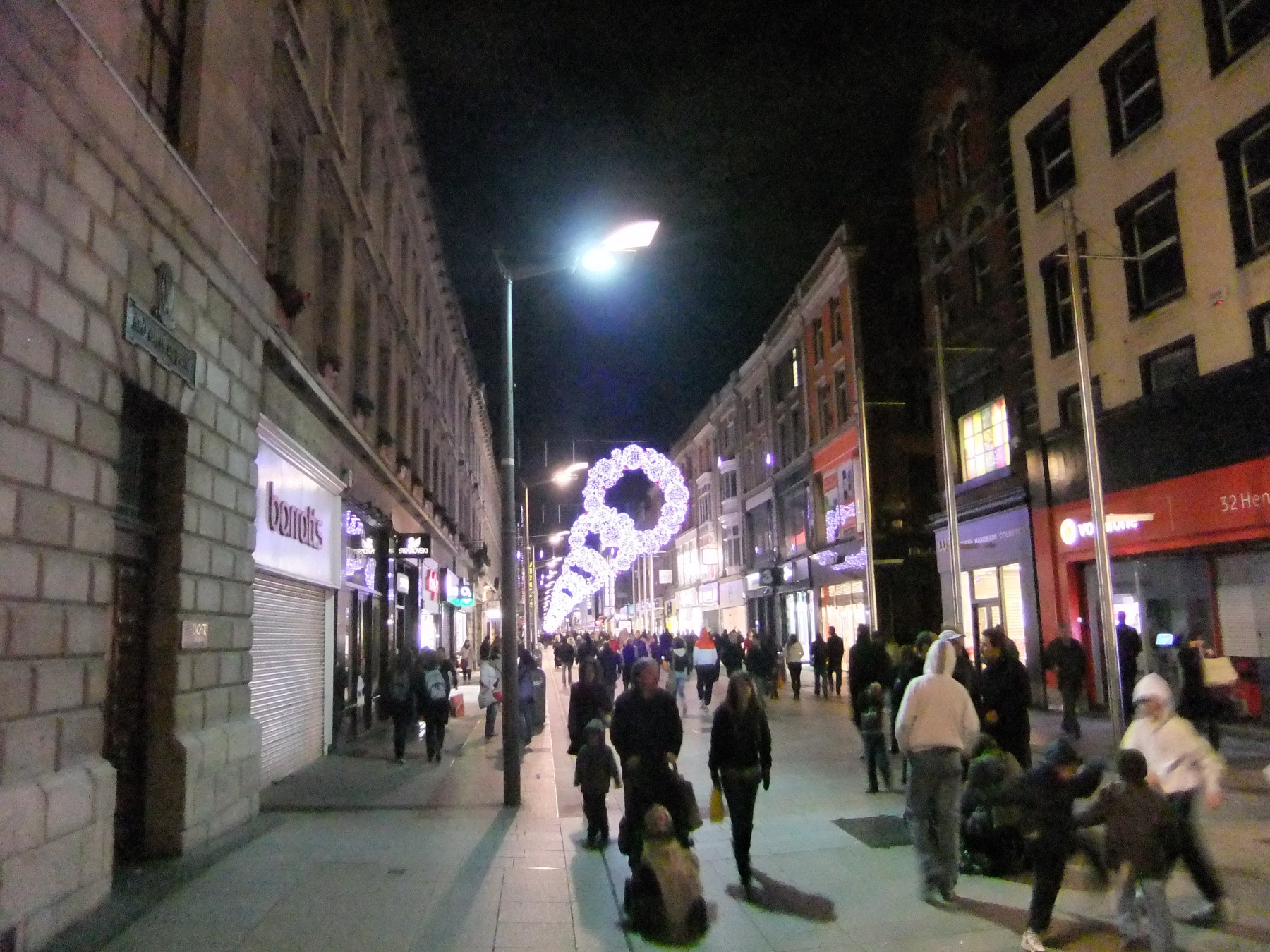 Christmas lights along Henry Street in Dublin during a previous season