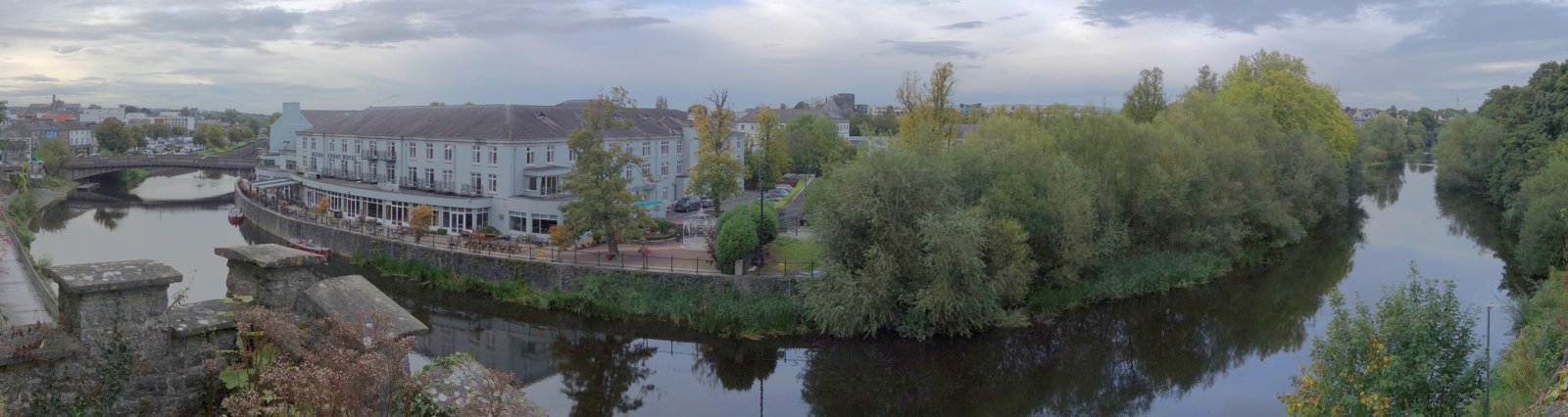 Panorama of Kilkenny beside the River Nore