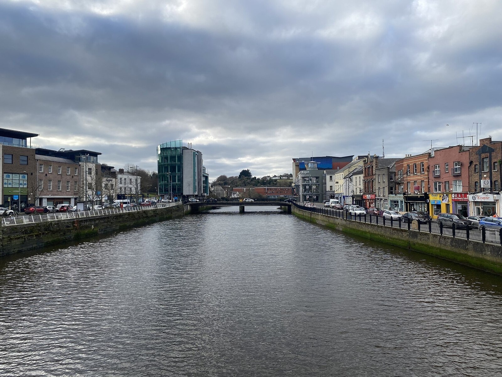 River Boyne and waterfront buildings in Drogheda
