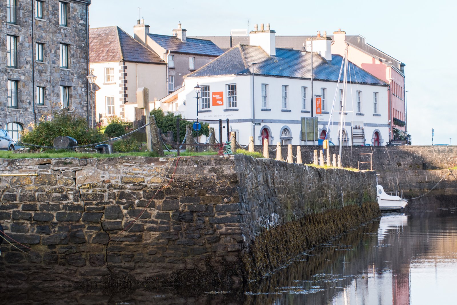 Buildings and water at Westport Quay